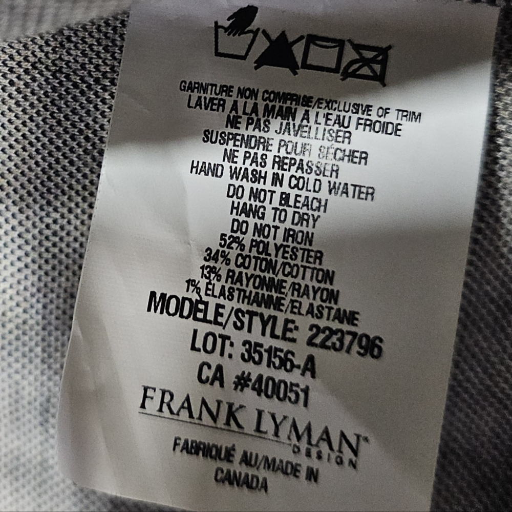 Frank Lyman  - Knit Throwover -Beige/Grey Size 12 - Picture 11 of 13